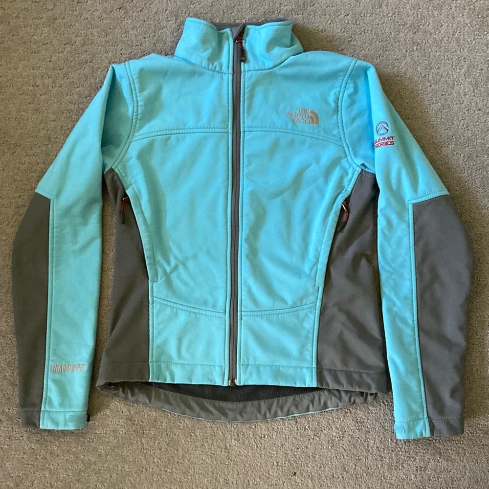 THE NORTH FACE Summit Series blue Windstopper jacket, Med.